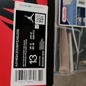 Air Jordan 1 fearless size 13 black iridescent